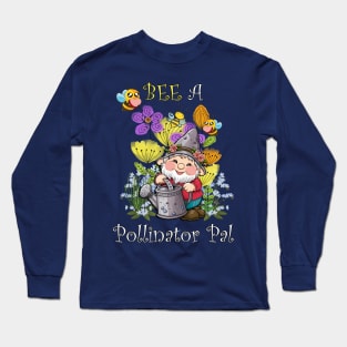 Cute Gnome Save The Bees Long Sleeve T-Shirt